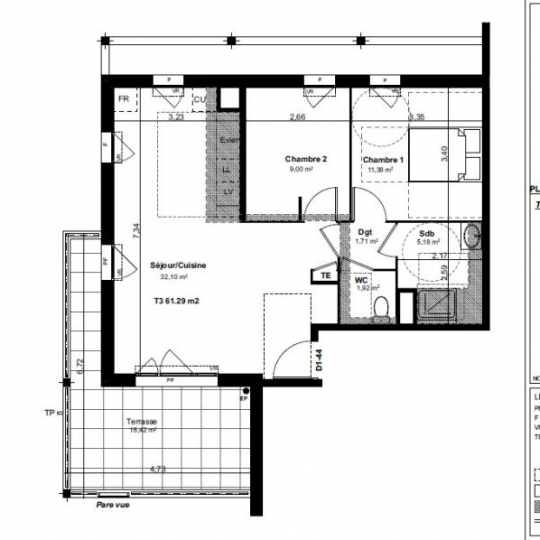  IMMOBILIERE ARTHUR - Plan de Cuques : Appartement | MARSEILLE (13013) | 61 m2 | 203 088 € 